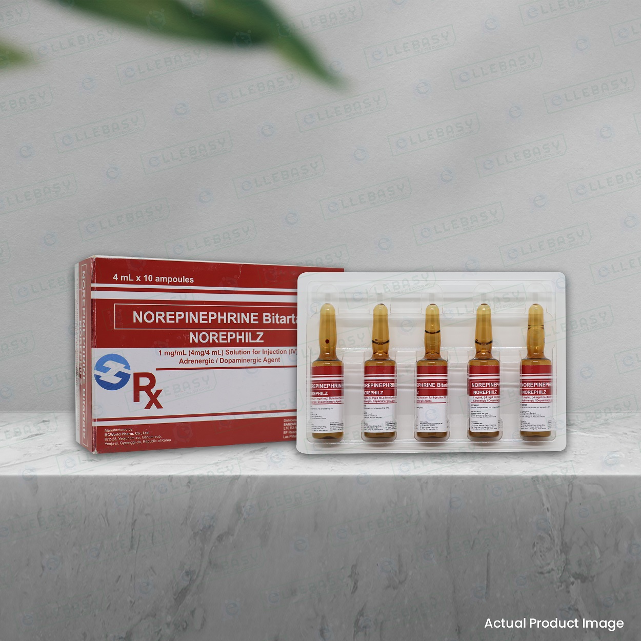 NOREPINEPHRINE AS BITARTATE <br> Norephilz 4MG