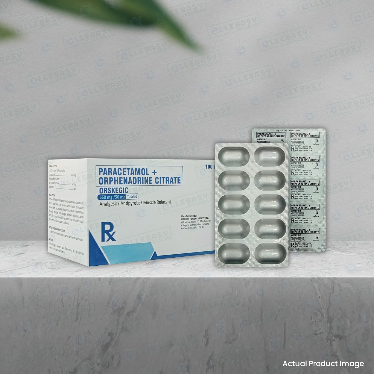 PARACETAMOL + ORPHENADRINE CITRATE <br> Orskegic