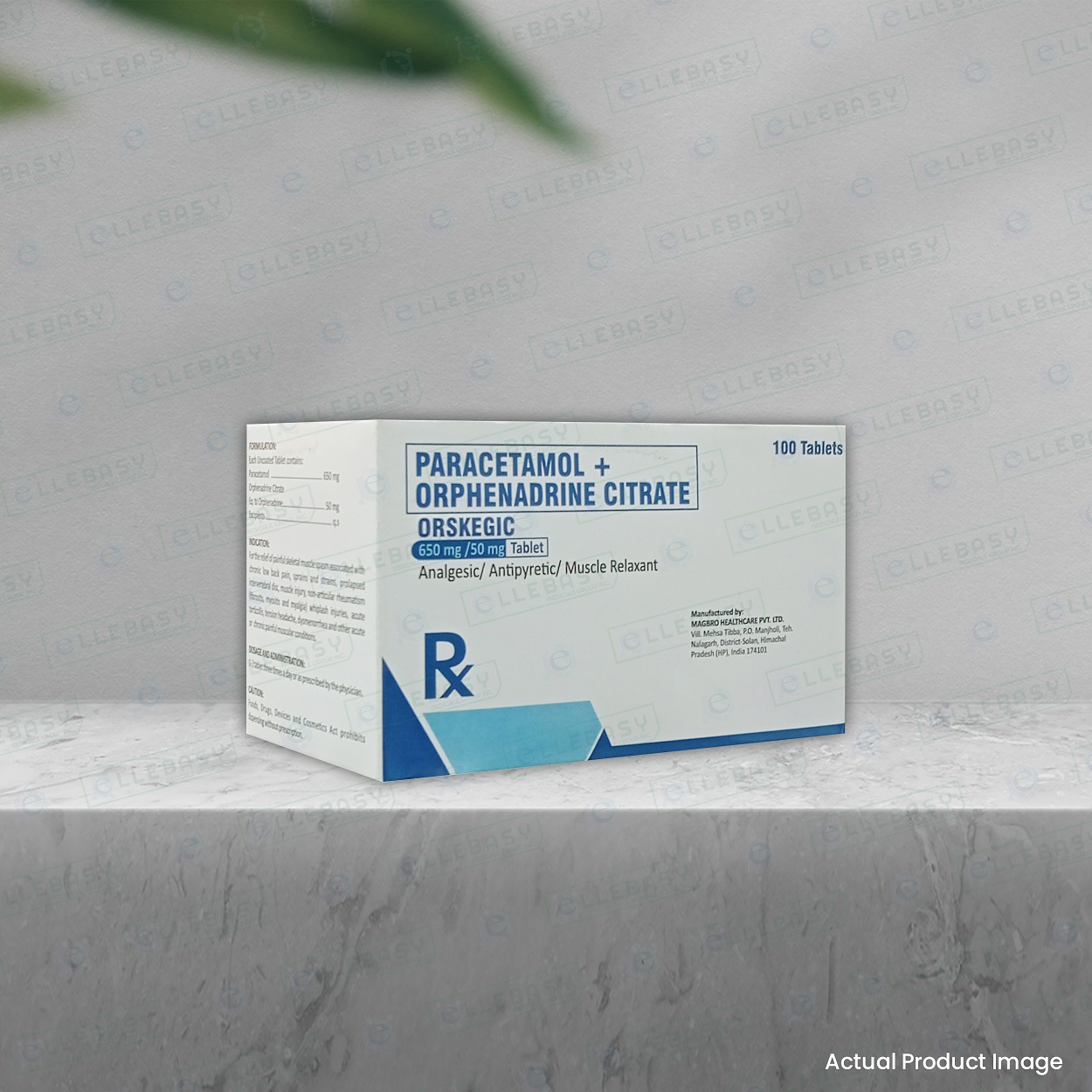 PARACETAMOL + ORPHENADRINE CITRATE <br> Orskegic