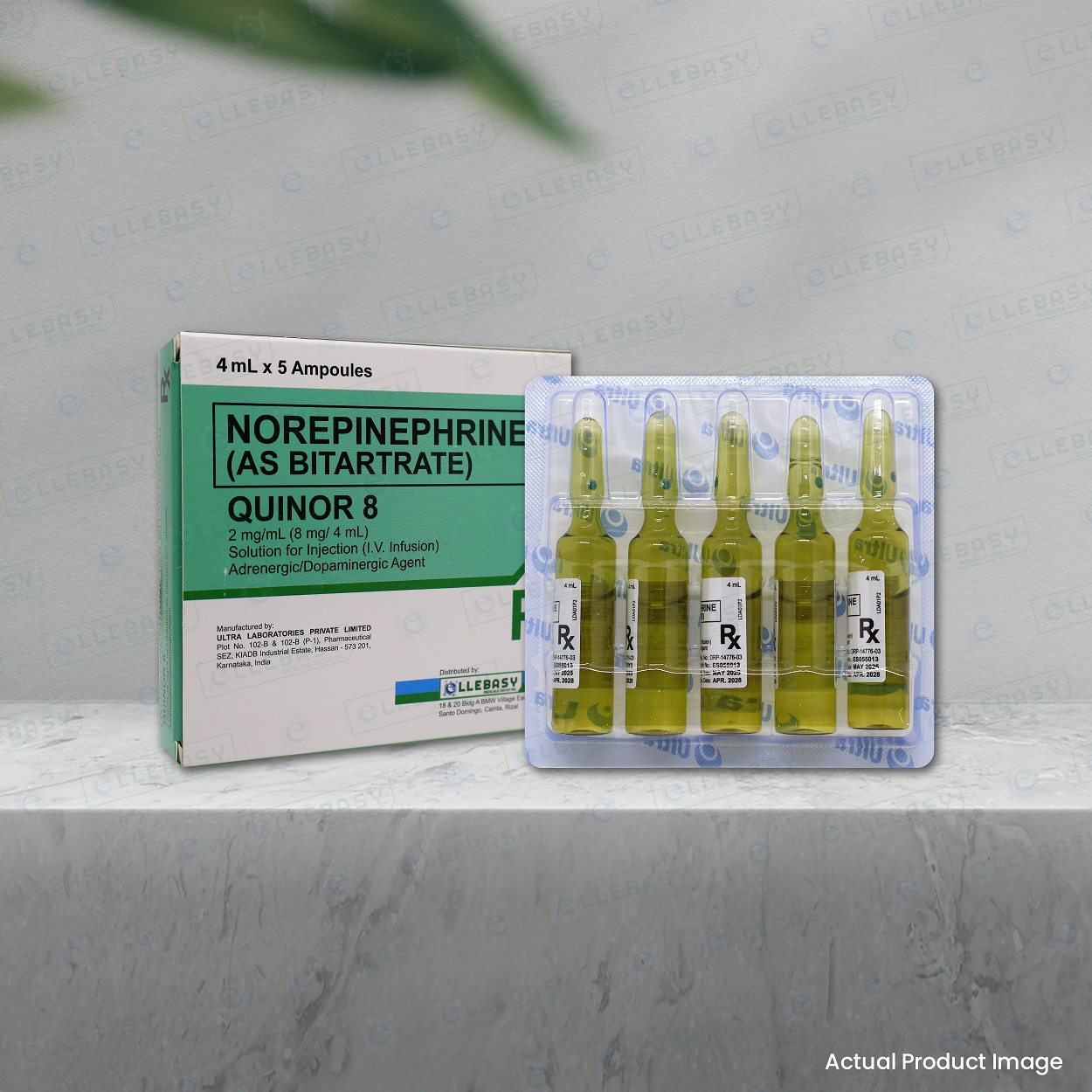 NOREPINEPHRINE AS BITARTATE <br> Quinor 8