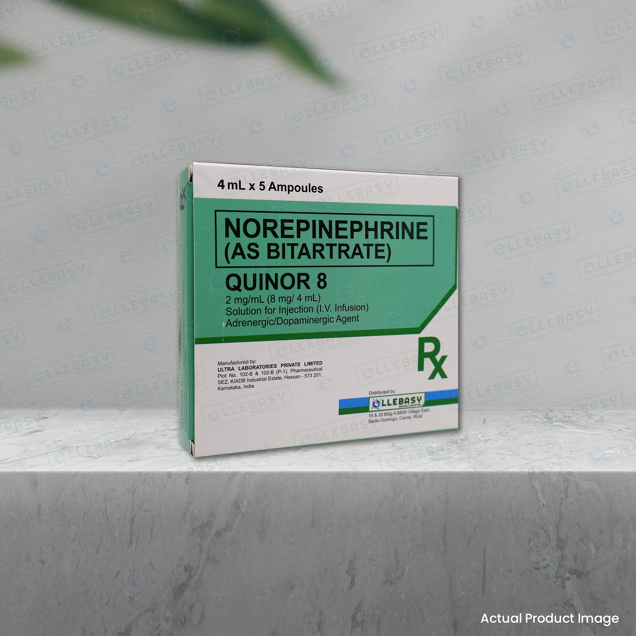 NOREPINEPHRINE AS BITARTATE <br> Quinor 8