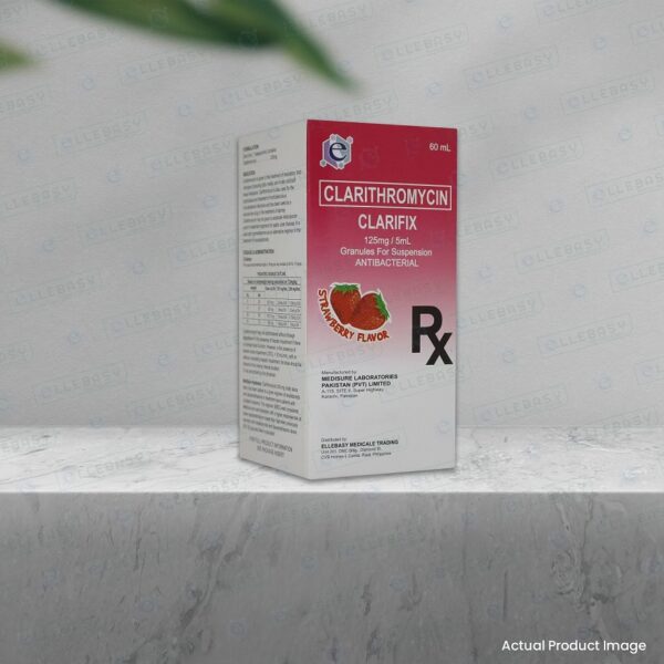 CLARIFIX 125 BOX.68e71fa44427a0.51986747 CLARITHOMYCIN <br> Clarifix 125MG